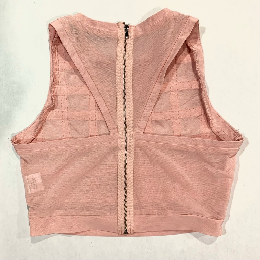Rehab Pink Sheer Sleeveless Top